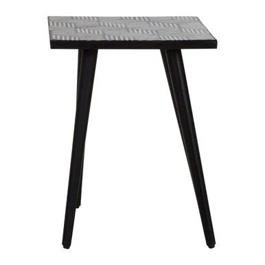 Boho Side Table With Angular Base - Image 9