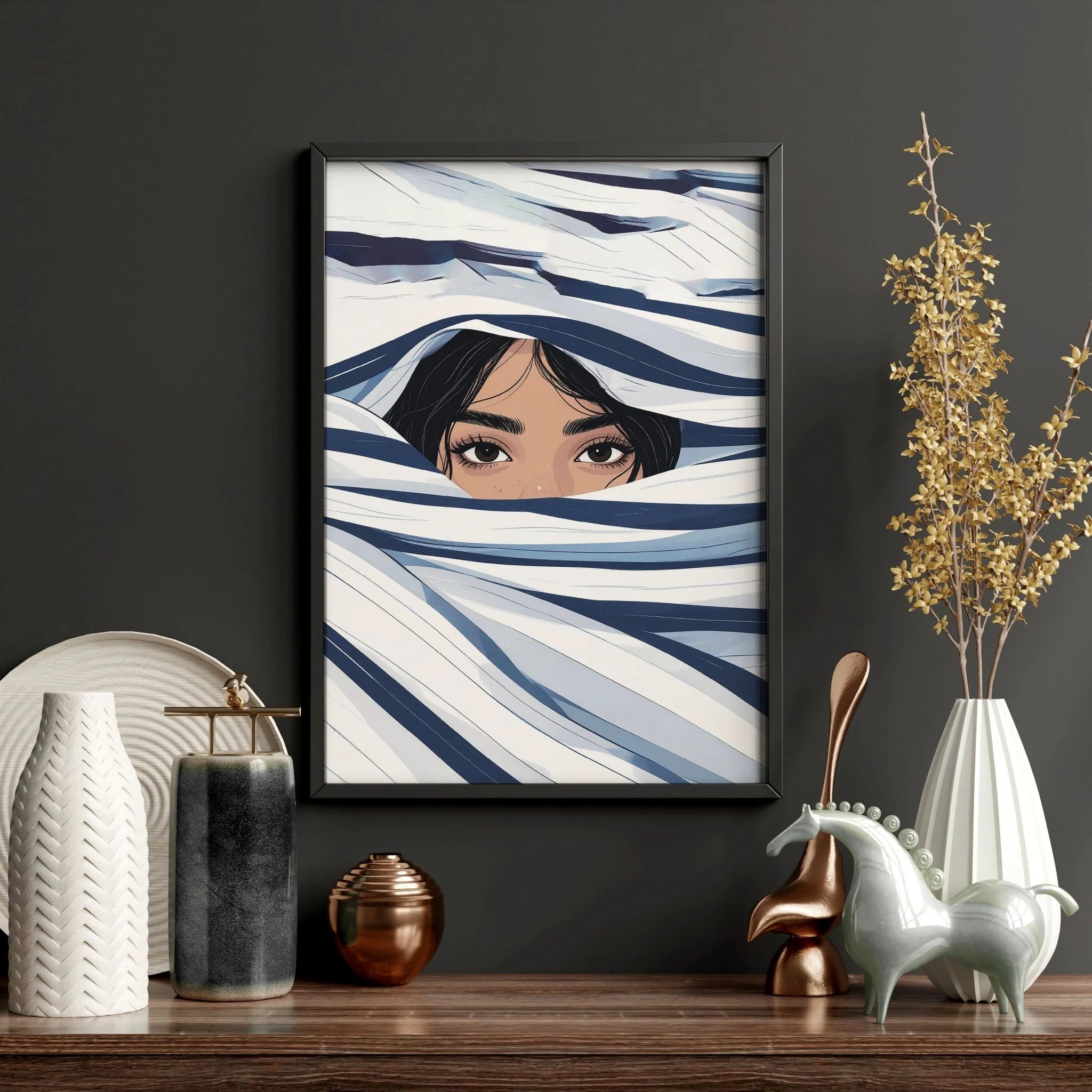 Boho Style Wall Decor | Set of 3 Boho Women Wall art Prints - Image 11