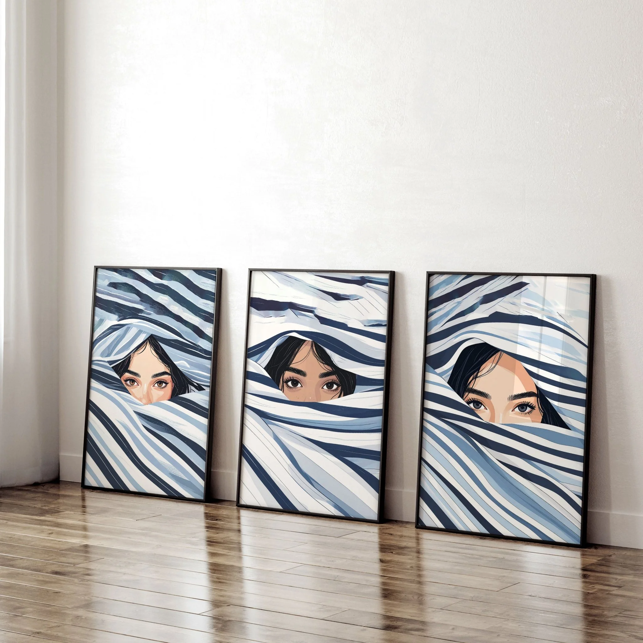 Boho Style Wall Decor | Set of 3 Boho Women Wall art Prints - Image 7