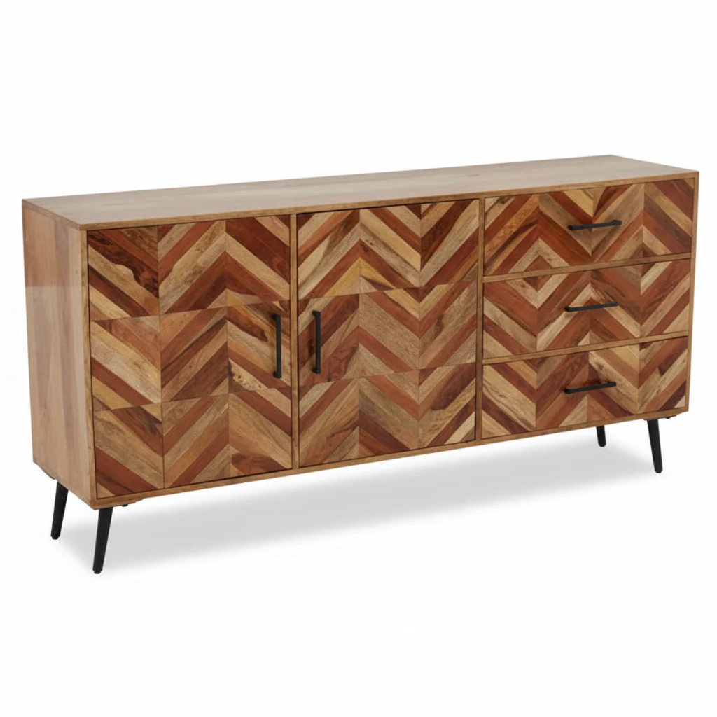 Boho Two Door Mango Wood Sideboard