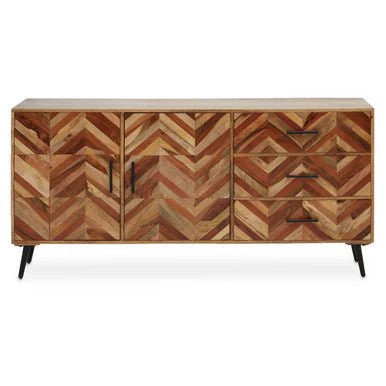 Boho Two Door Mango Wood Sideboard - Image 14