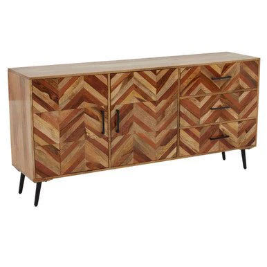 Boho Two Door Mango Wood Sideboard - Image 5