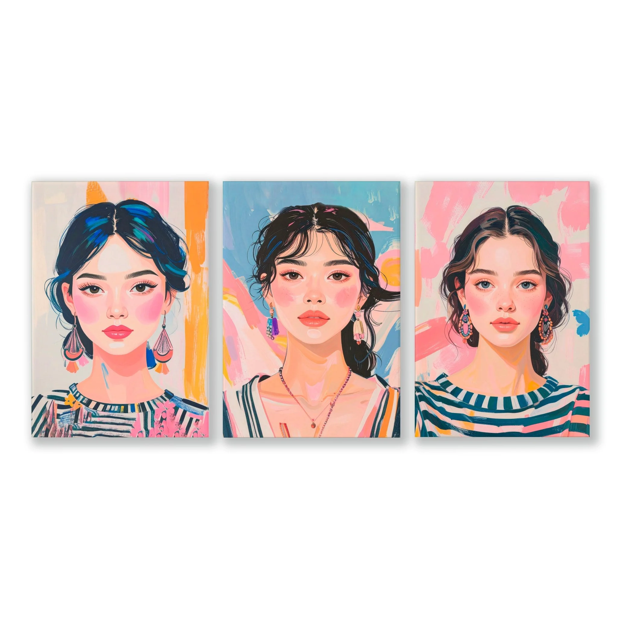 Boho Wall Art | Set of 3 Boho Women Wall art Prints - Image 14