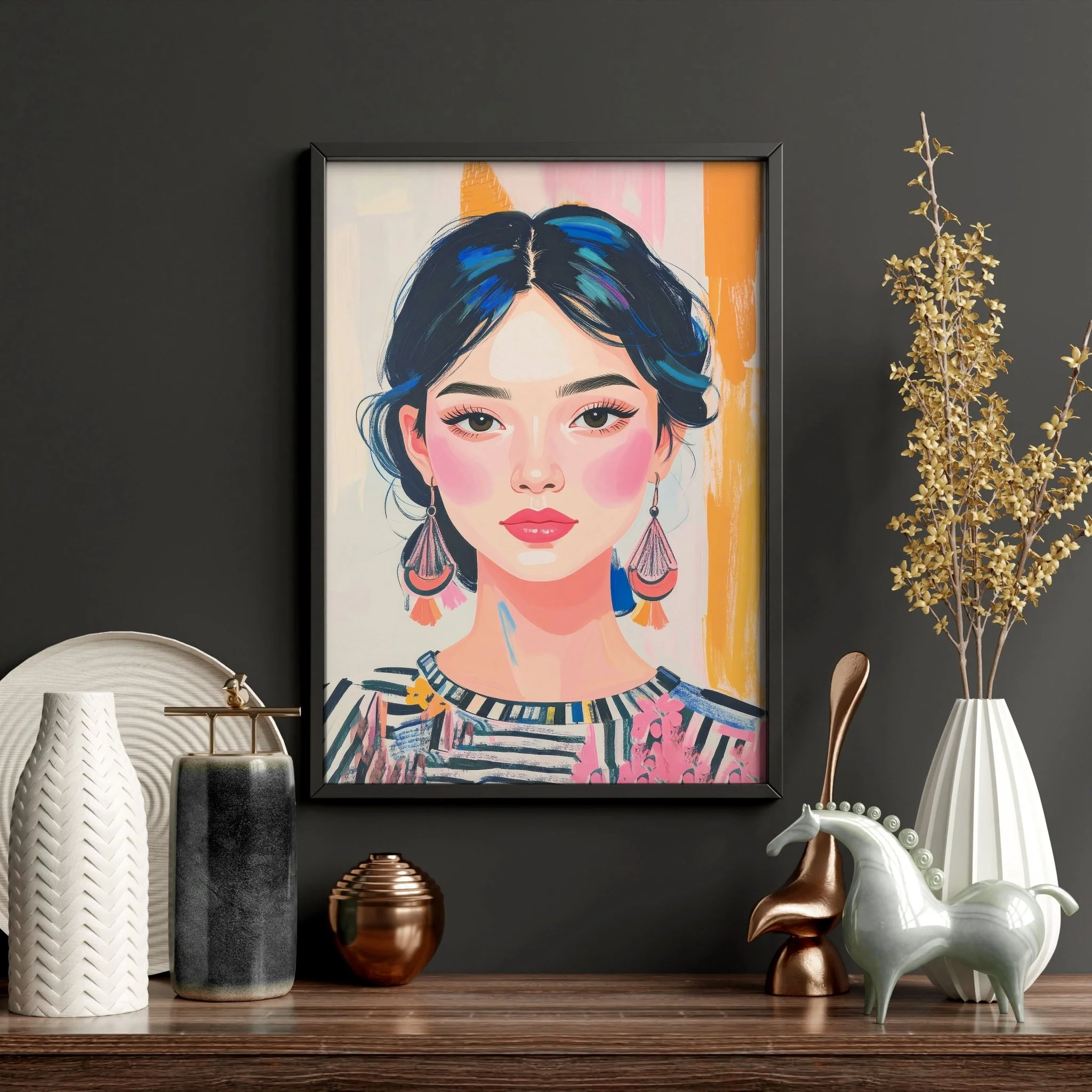 Boho Wall Art | Set of 3 Boho Women Wall art Prints - Image 7