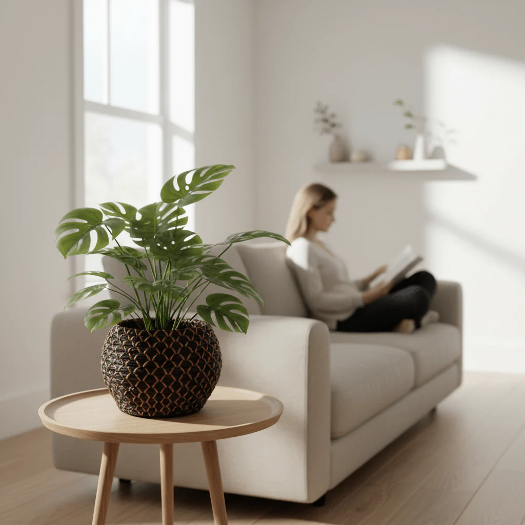 Bora Seagrass Basket Planter - Image 2
