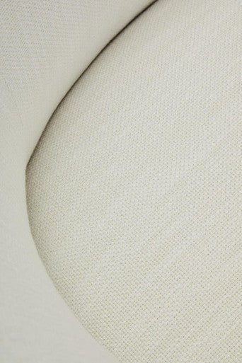 Bordo Textured Cream Curved Swivel Chair - Image 10