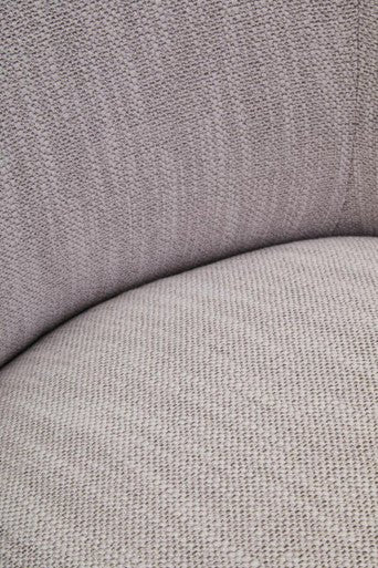 Bordo Textured Grey Curved Swivel Chair - Image 10