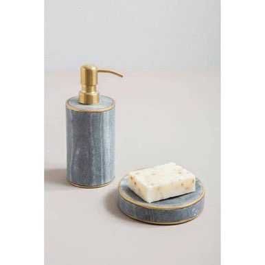 Bosco Grey Marble And Gold Lotion Dispenser - Image 6