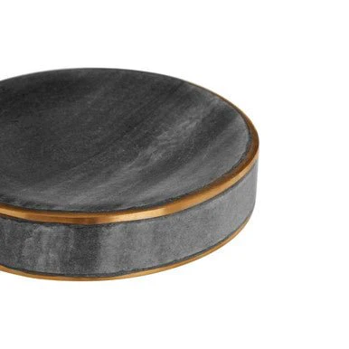 Bosco Grey Marble and Gold Soap Dish - Image 10