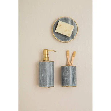 Bosco Grey Marble and Gold Tumbler - Image 7