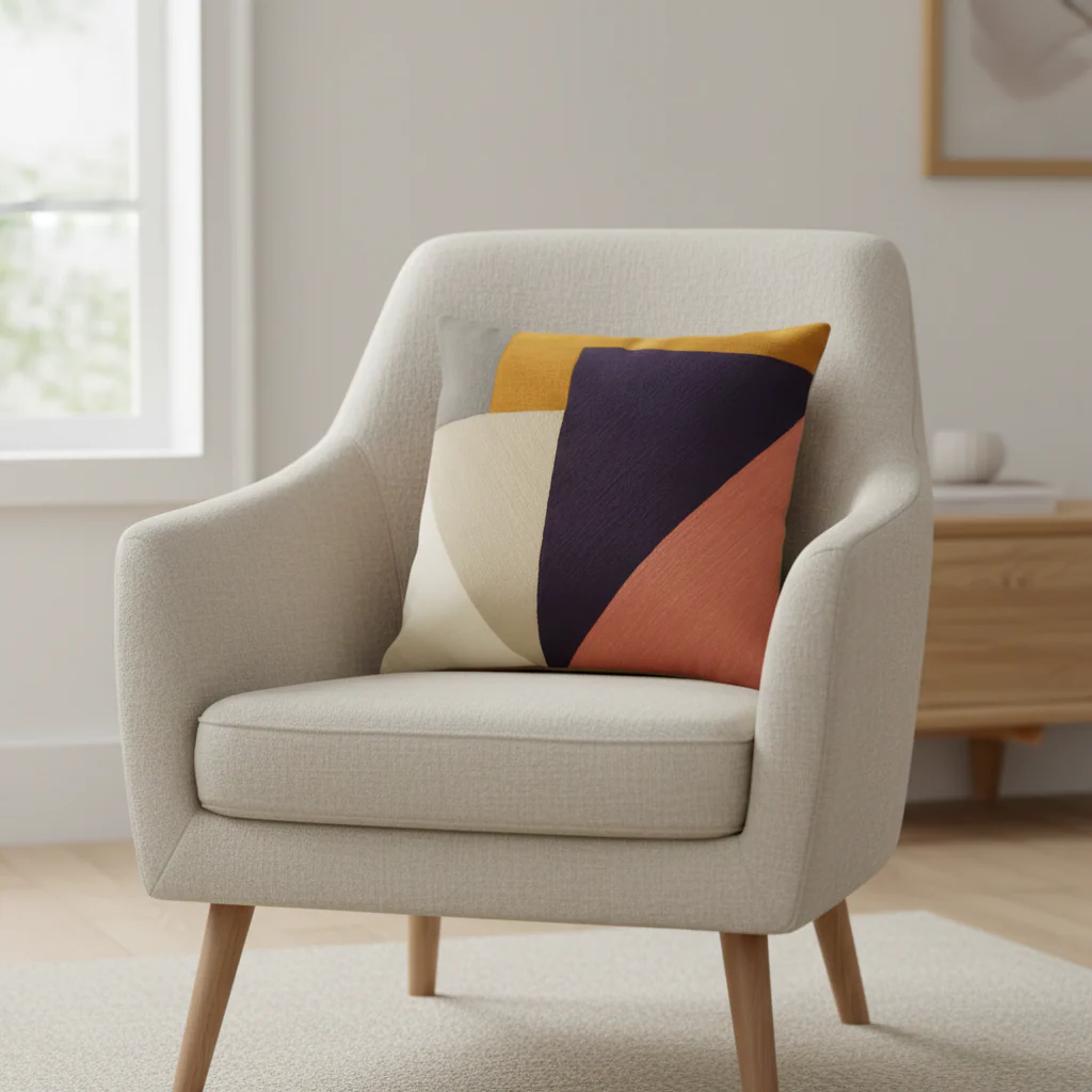 Bosie Ozella Abstract Multi Coloured Cushion - Image 3