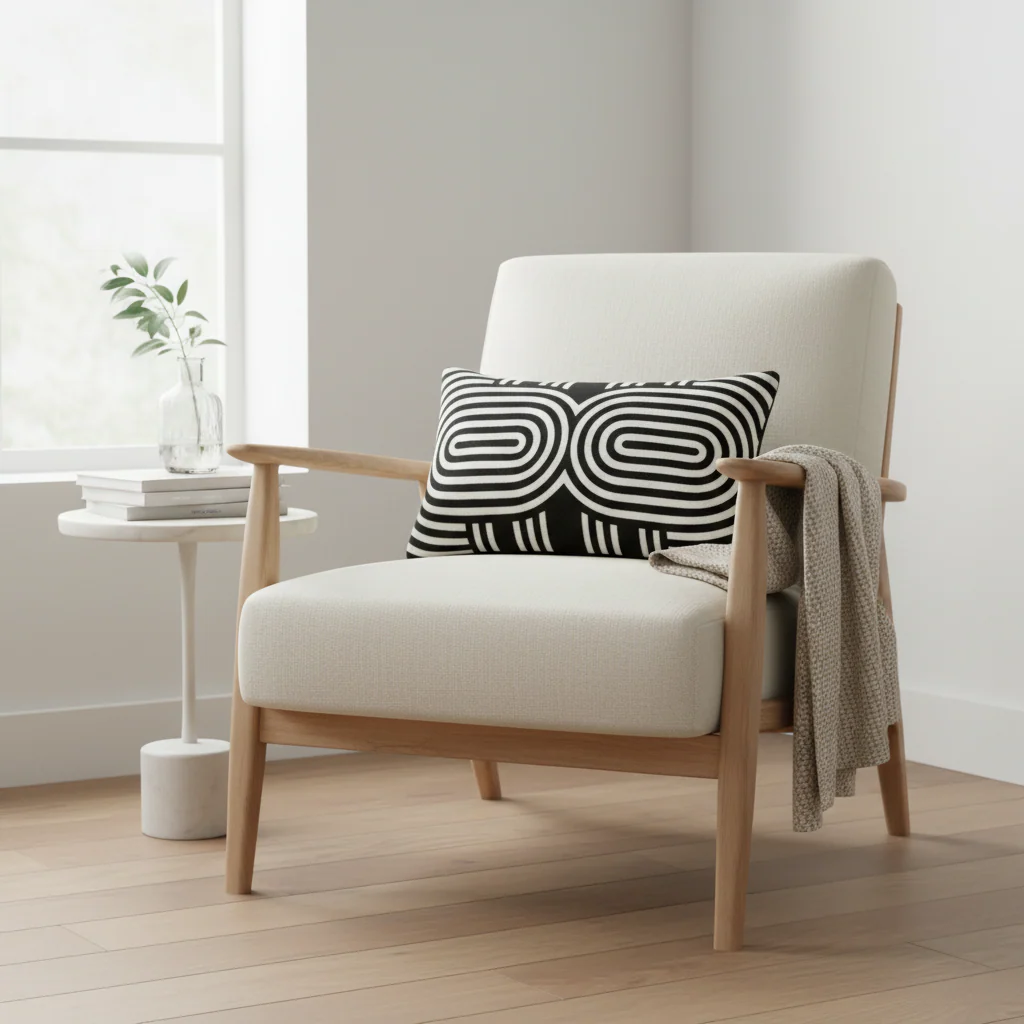 Bosie Ozella Black And White Cushion - Image 3