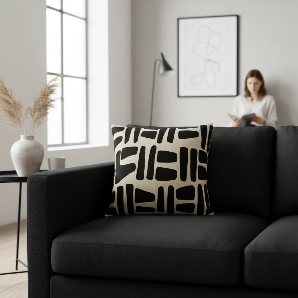 Bosie Ozella Natural And Black Cushion - Image 5