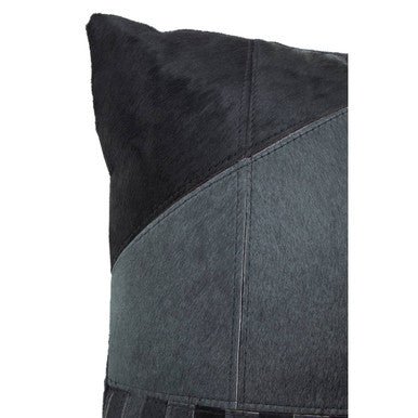Bosie Safira Black And Grey Hair on Leather Cushion - Image 13