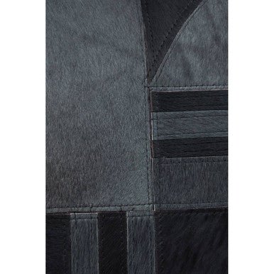 Bosie Safira Black And Grey Hair on Leather Cushion - Image 15
