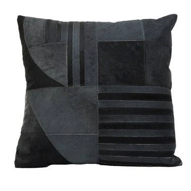 Bosie Safira Black And Grey Hair on Leather Cushion - Image 16