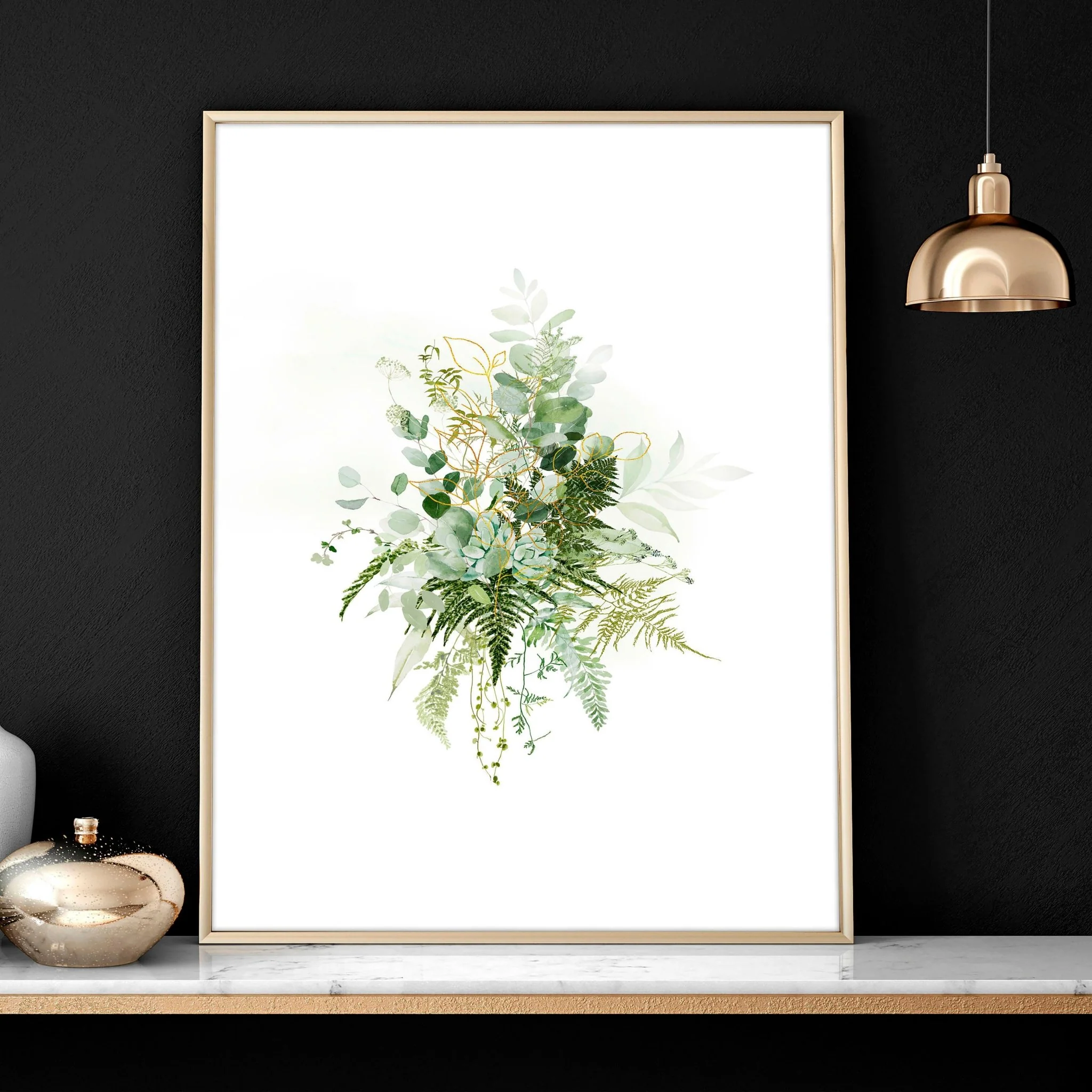 Botanical art prints | set of 3 wall art for living room - Image 4