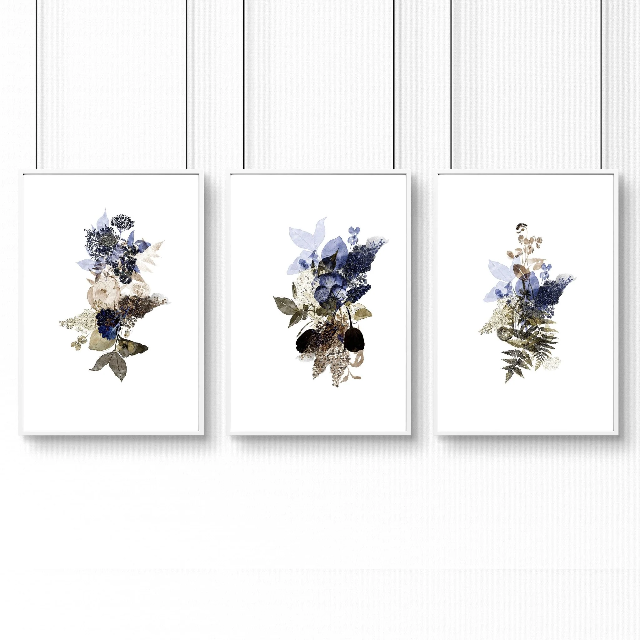 Bathroom art framed | set of 3 Botanical wall prints - Image 10