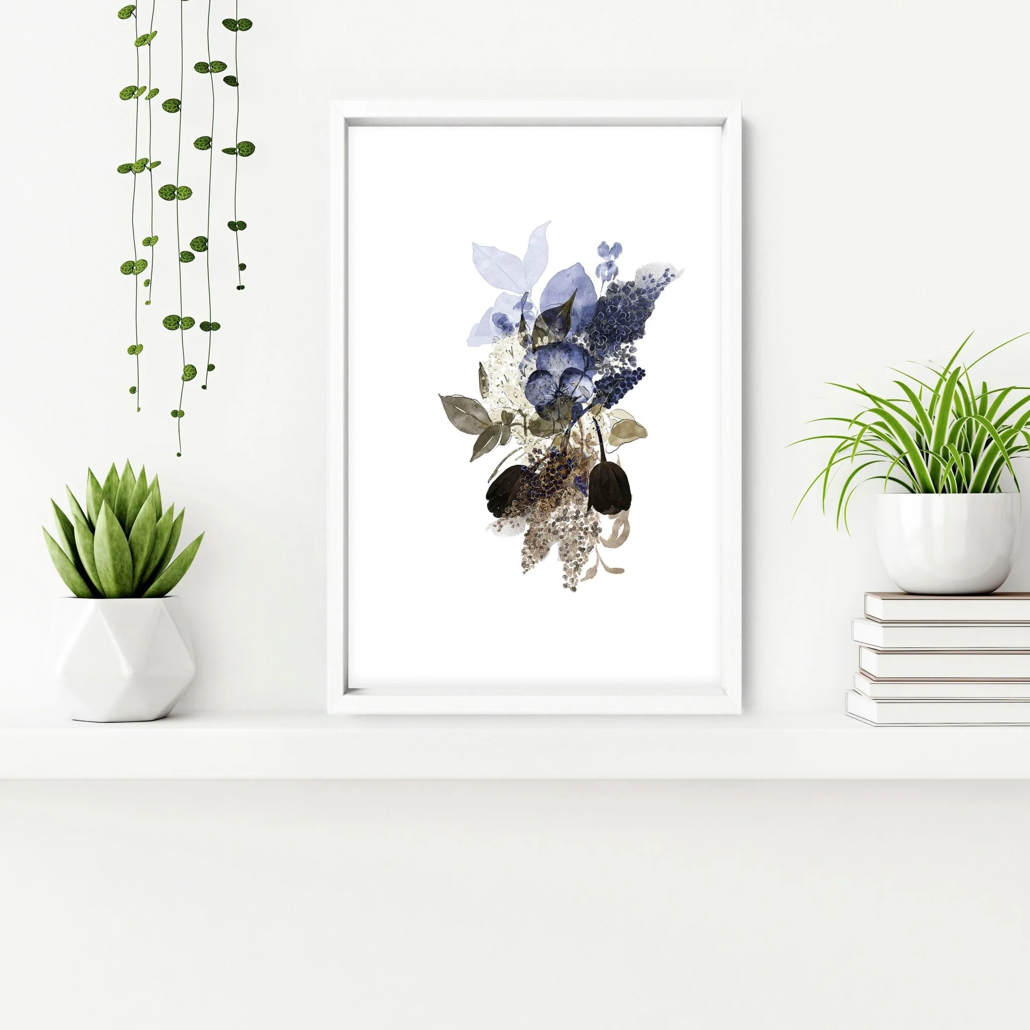 Bathroom art framed | set of 3 Botanical wall prints - Image 6