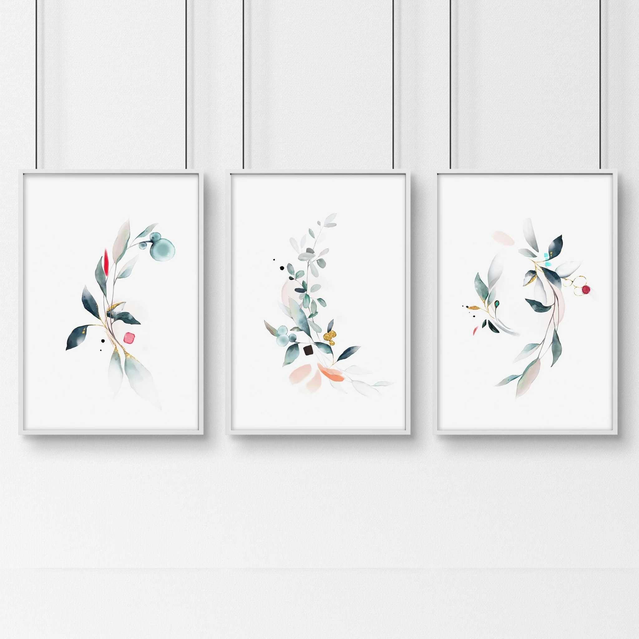 Bathroom wall decor UK | Set of 3 Botanical art prints - Image 10