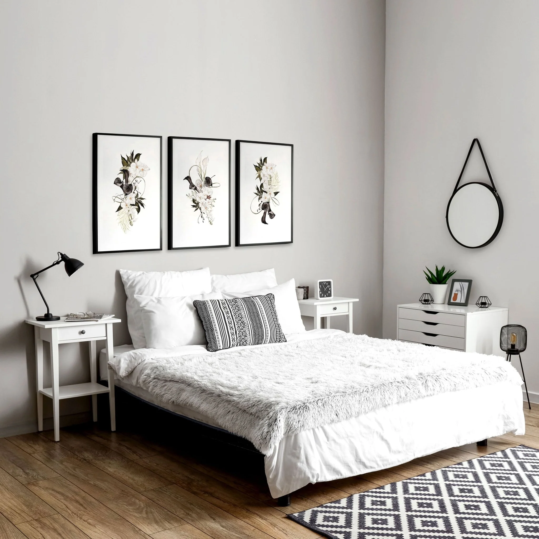 Botanical Bedroom Decor | Set of 3 wall art prints - Image 5