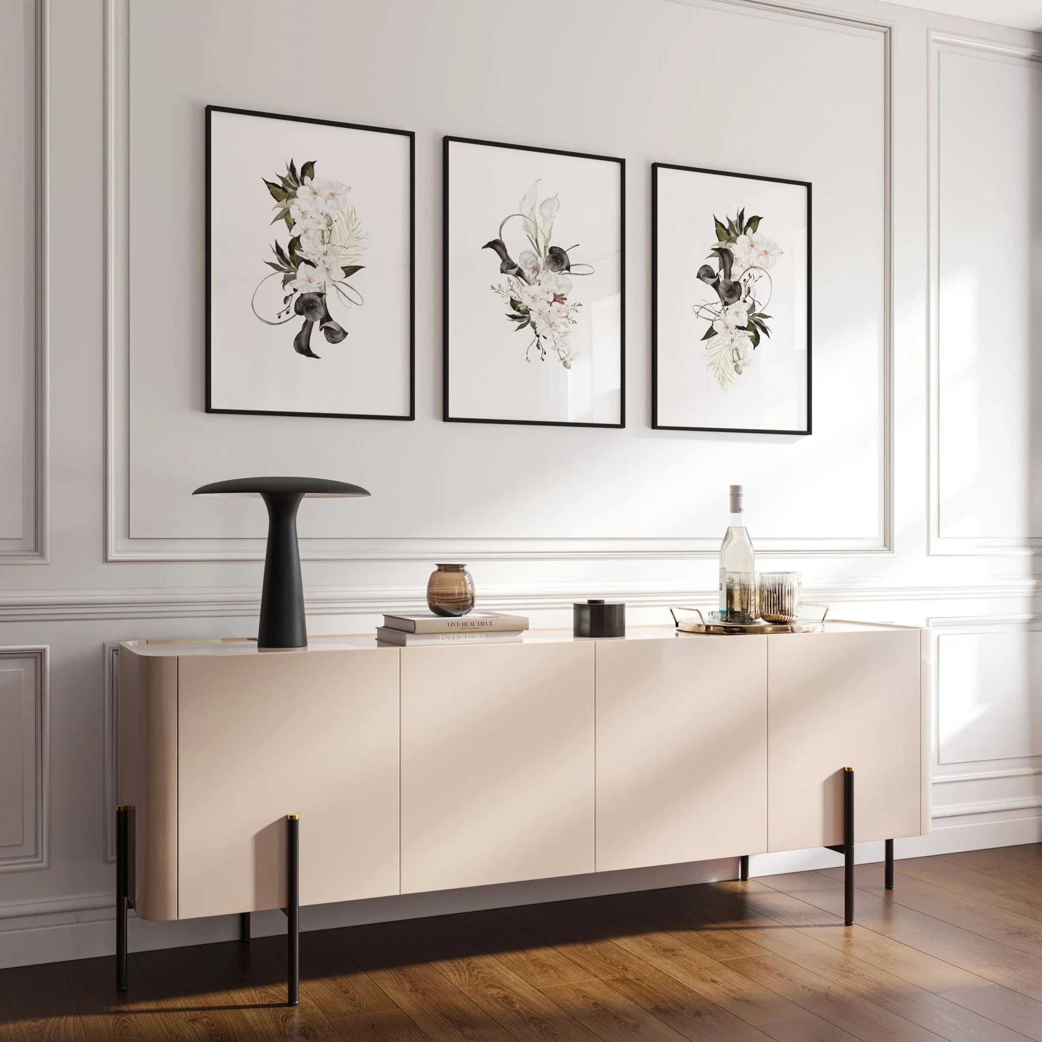 Botanical Print Set | Set of 3 wall art prints - Image 3