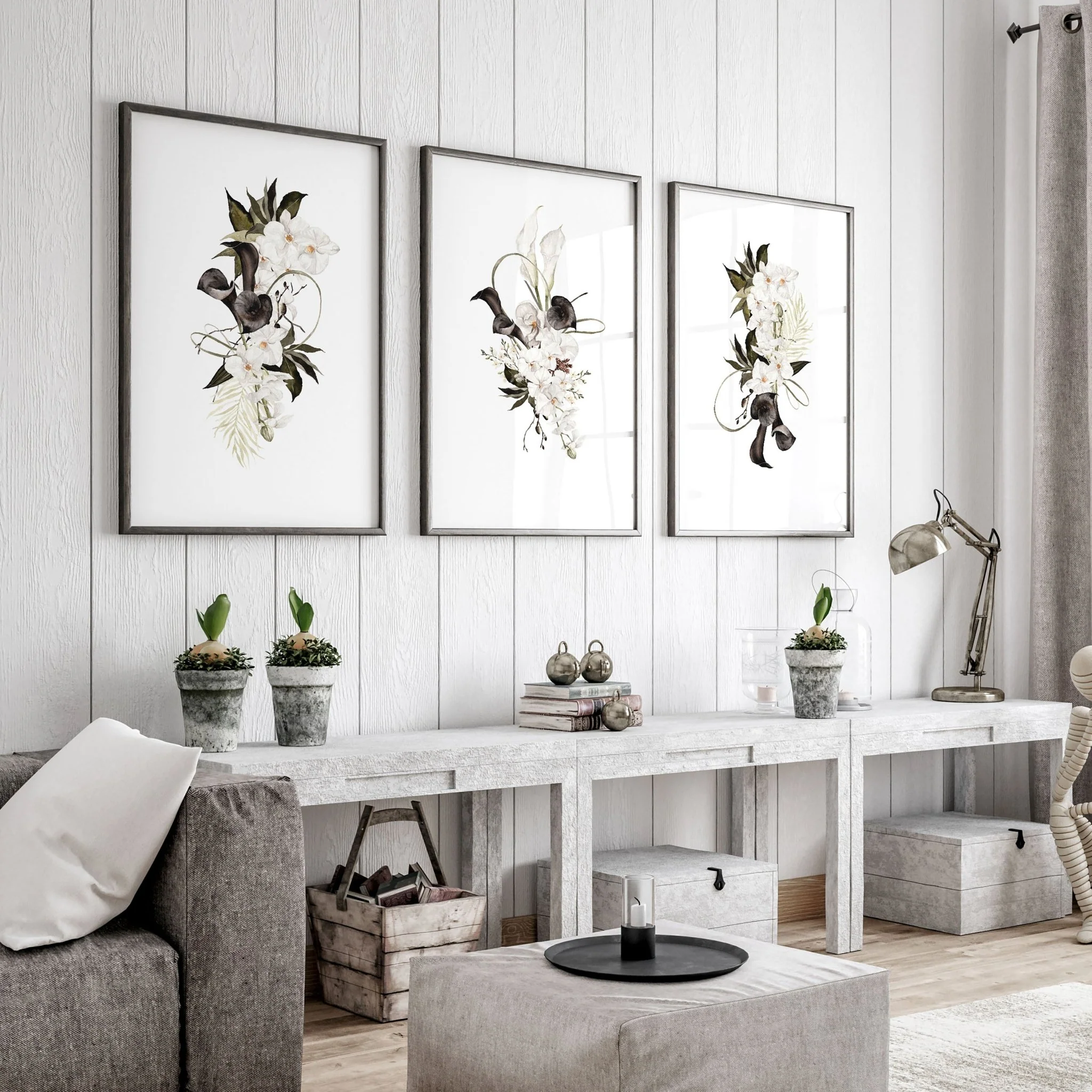 Botanical Print Set | Set of 3 wall art prints - Image 5