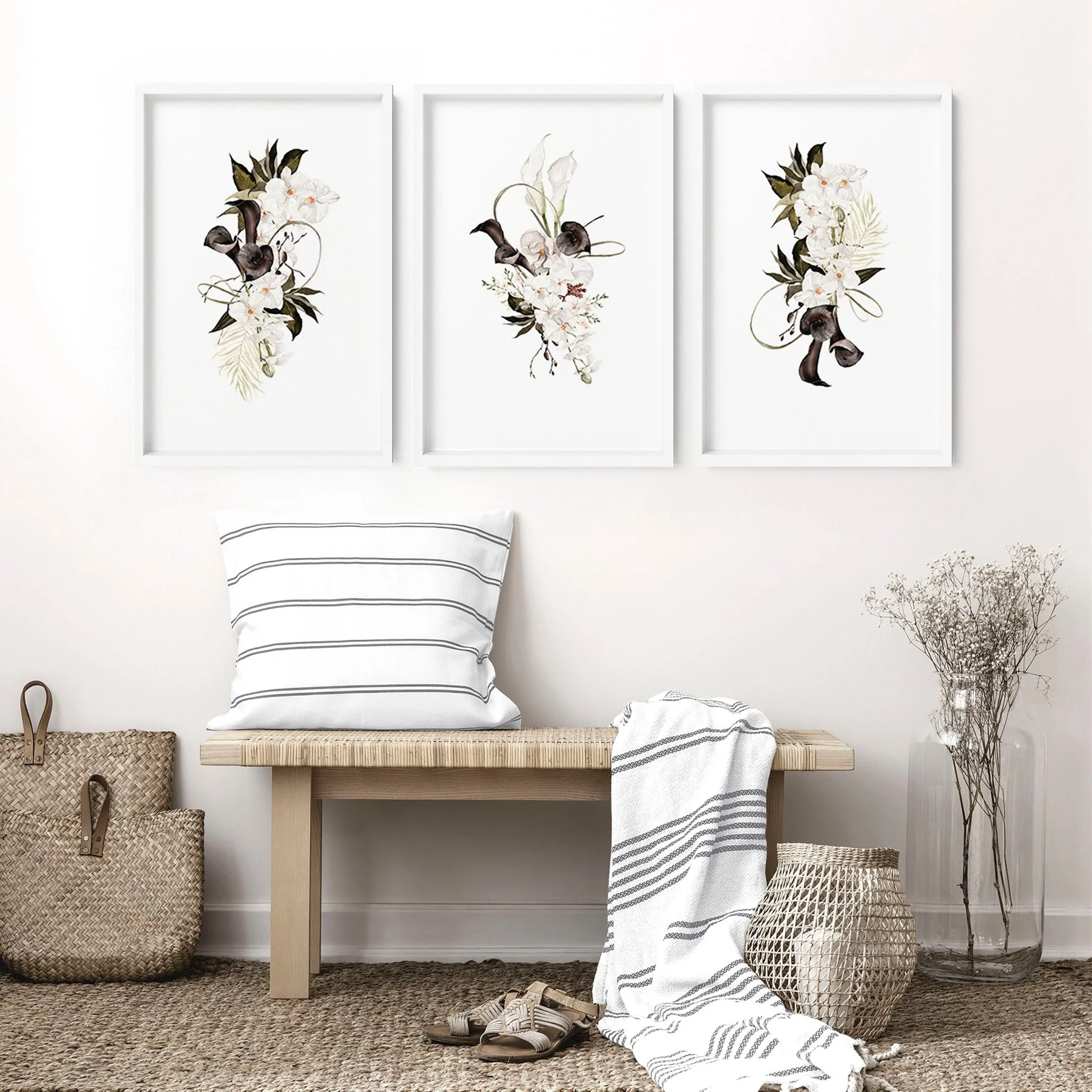 Botanical Print Set | Set of 3 wall art prints - Image 6