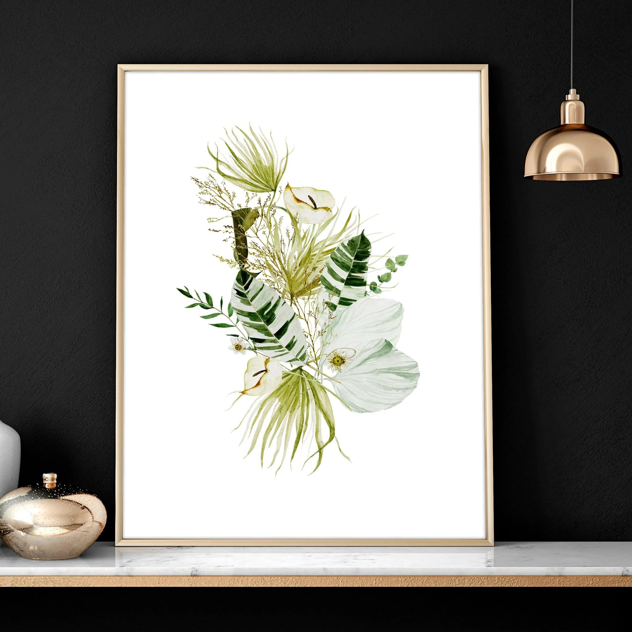 Botanical print wall art | set of 3 unique wall art for living room - Image 3