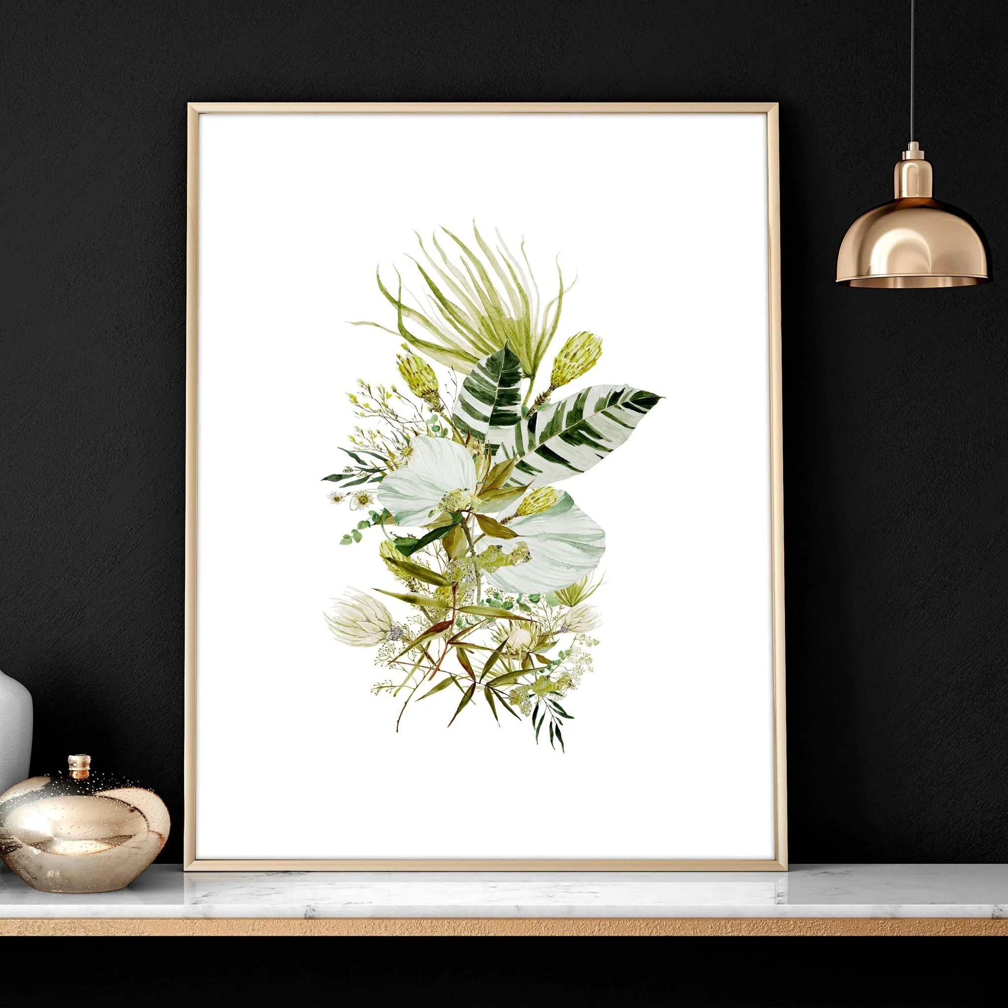 Botanical print wall art | set of 3 unique wall art for living room - Image 5