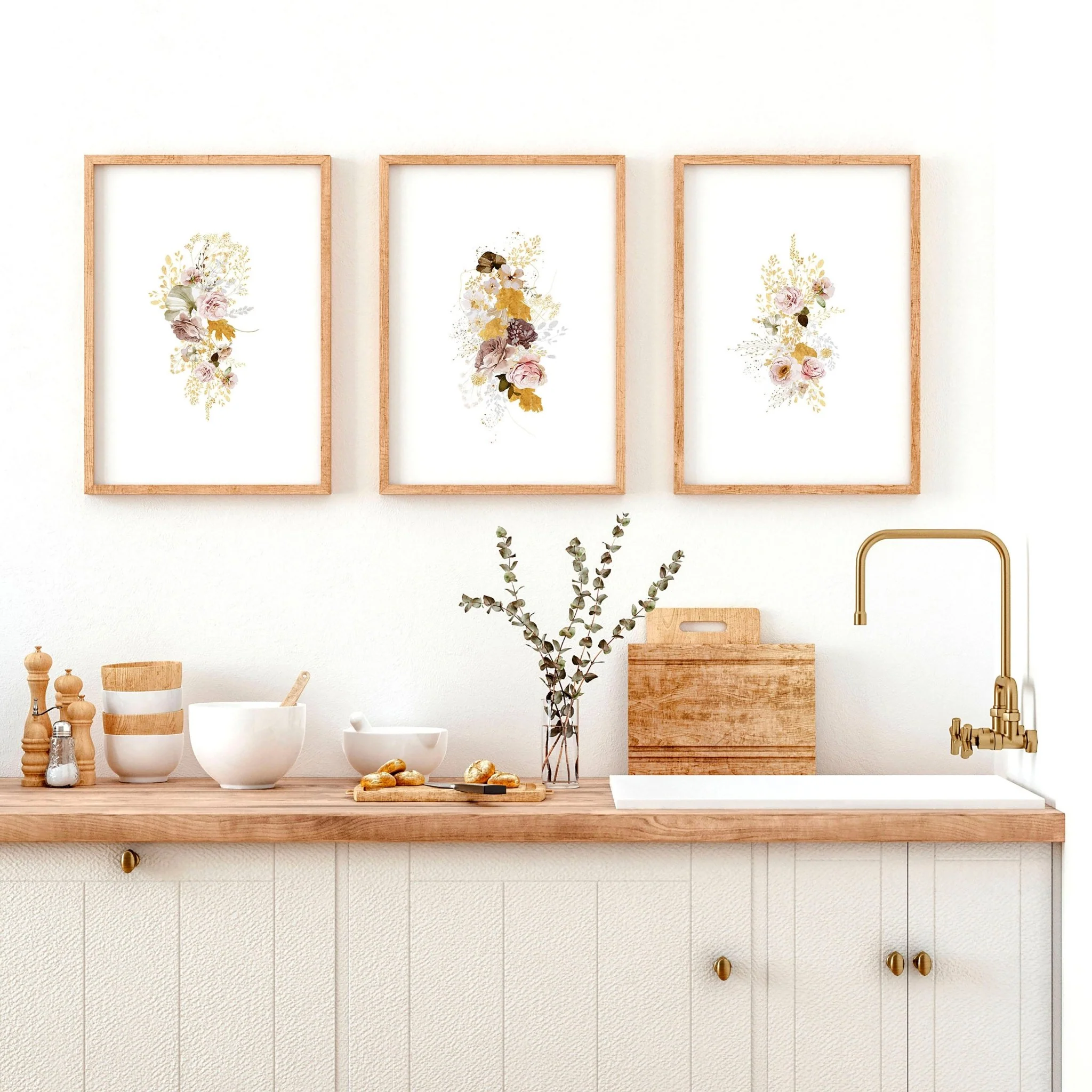 Prints for kitchen wall | set of 3 framed wall art - Image 5