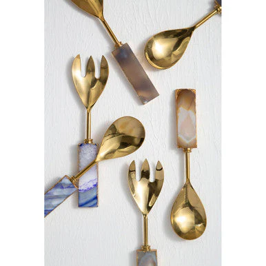 Bowerbird Agata Grey And Gold Serving Set - Image 8