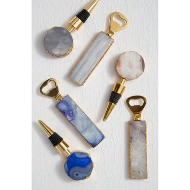 Bowerbird Agata Grey Bottle Opener And Stopper Set - Image 6