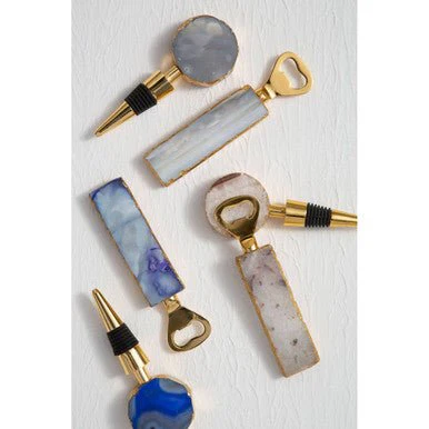 Bowerbird Agata Grey Bottle Opener And Stopper Set - Image 7