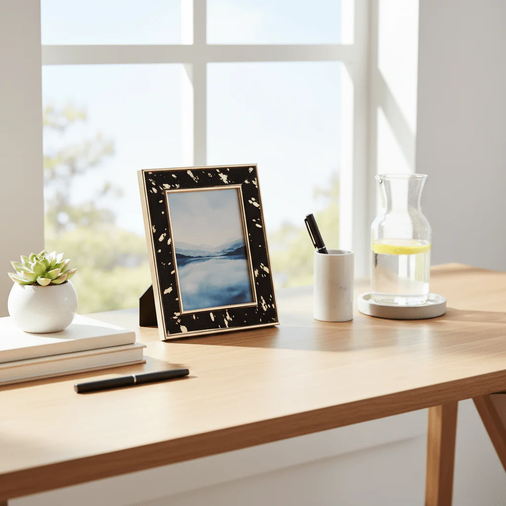 Bowerbird Large Cowhide 5In X 7In Photo Frame - Image 4