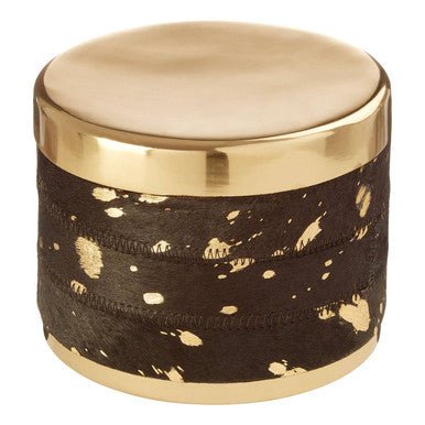 Bowerbird Large Gold And Black Trinket Box - Image 5