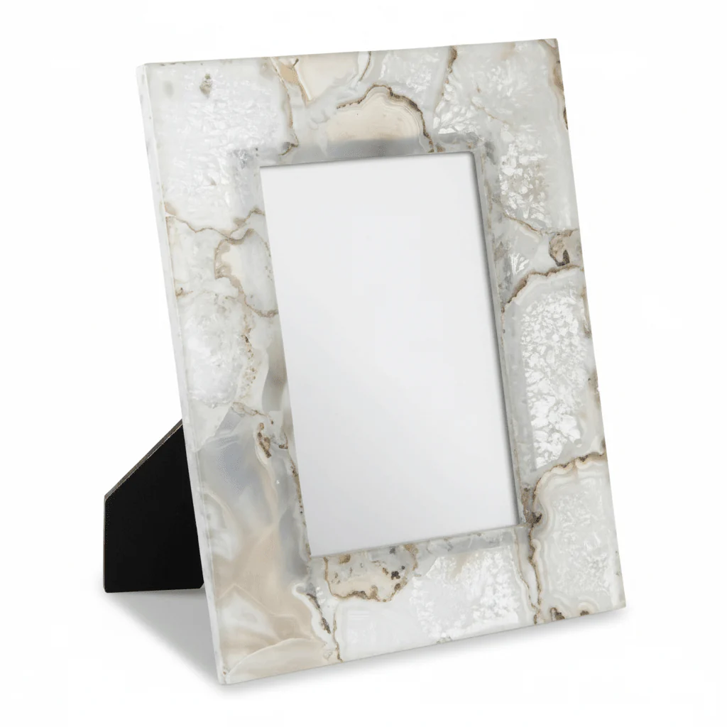 Bowerbird White Agate 5In X 7In Photo Frame