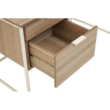 Bradbury Light Oak Veneer Desk With Drawers - Image 22