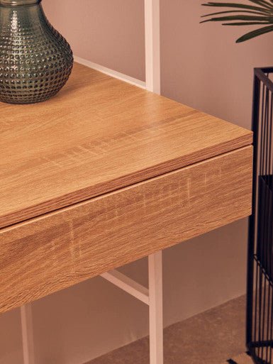 Bradbury Natural Oak Veneer Effect Desk - Image 10