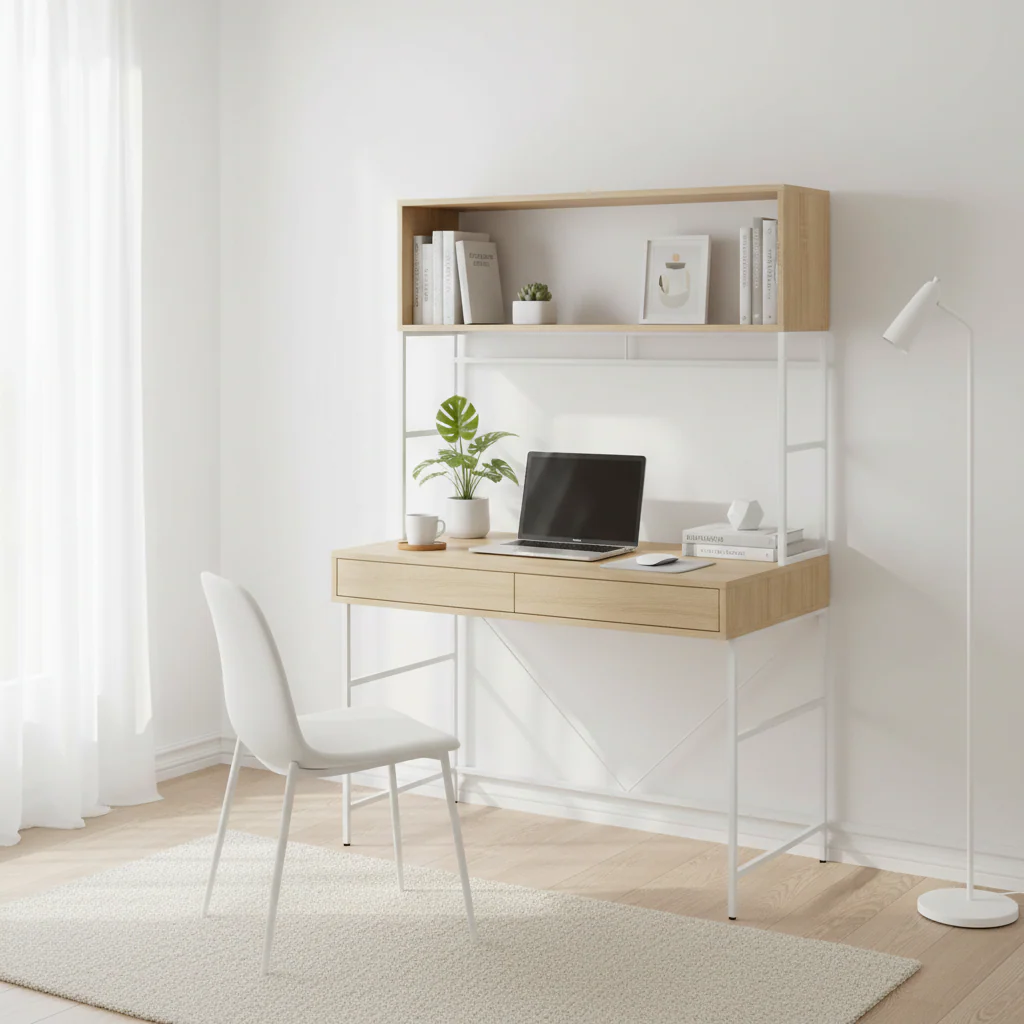 Bradbury Natural Oak Veneer Effect Desk - Image 3