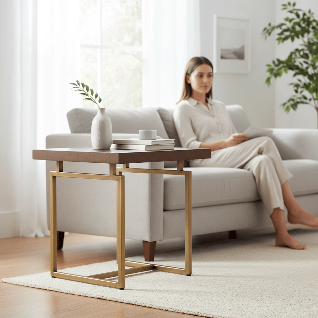 Brando Brown Side Table - Image 2