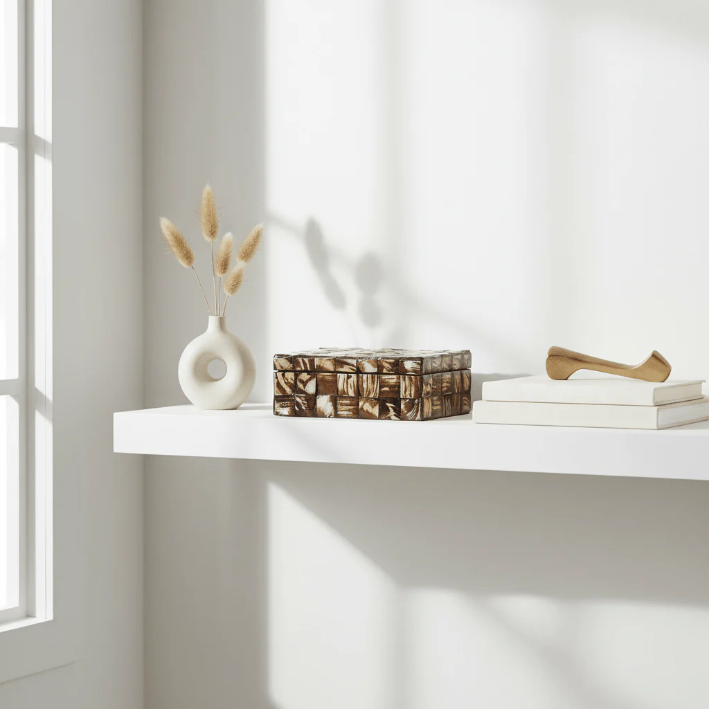 Branna Small Natural Shell Detail Box - Image 4