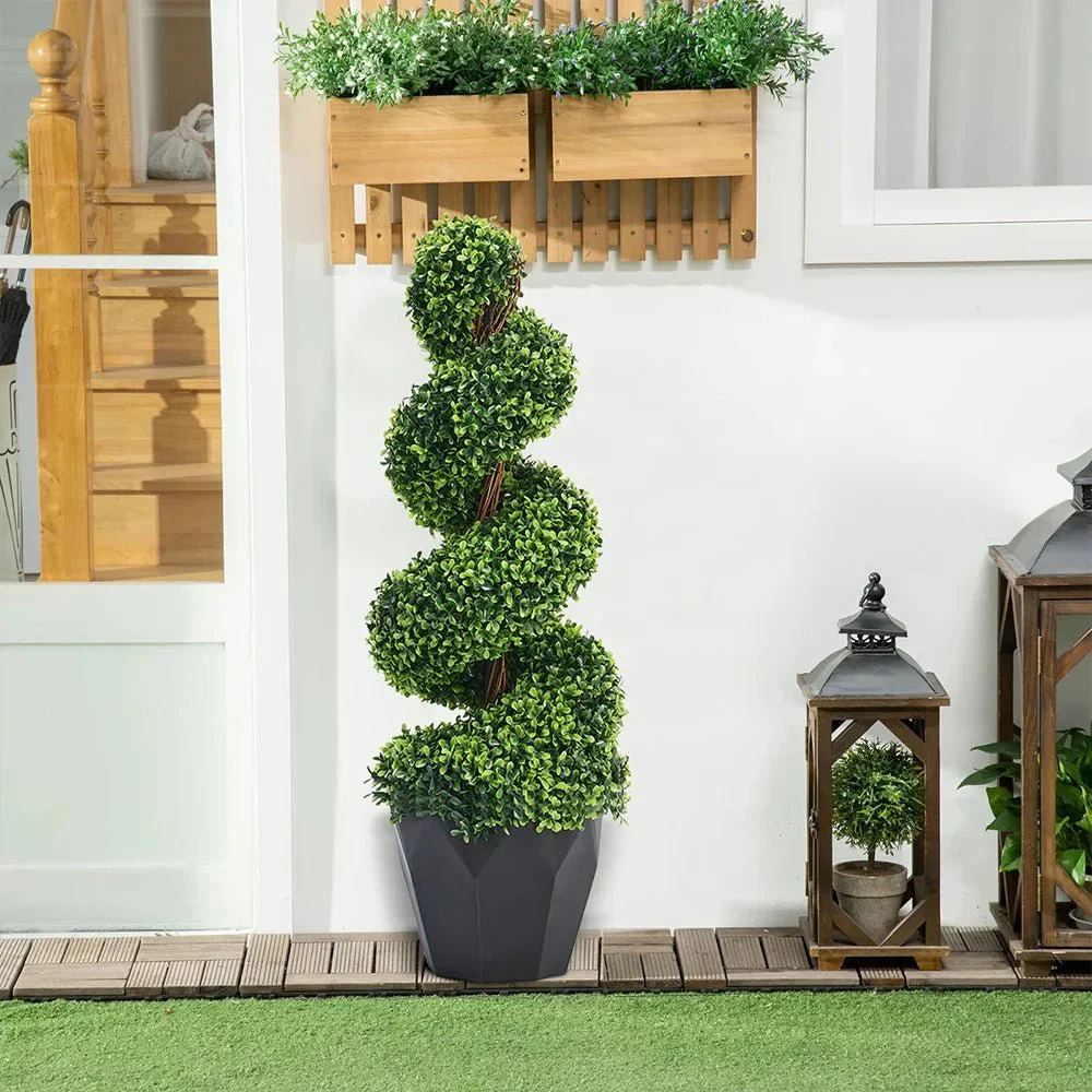【Breeins】Artificial Plant Fake Green Tree in Pot - Image 4