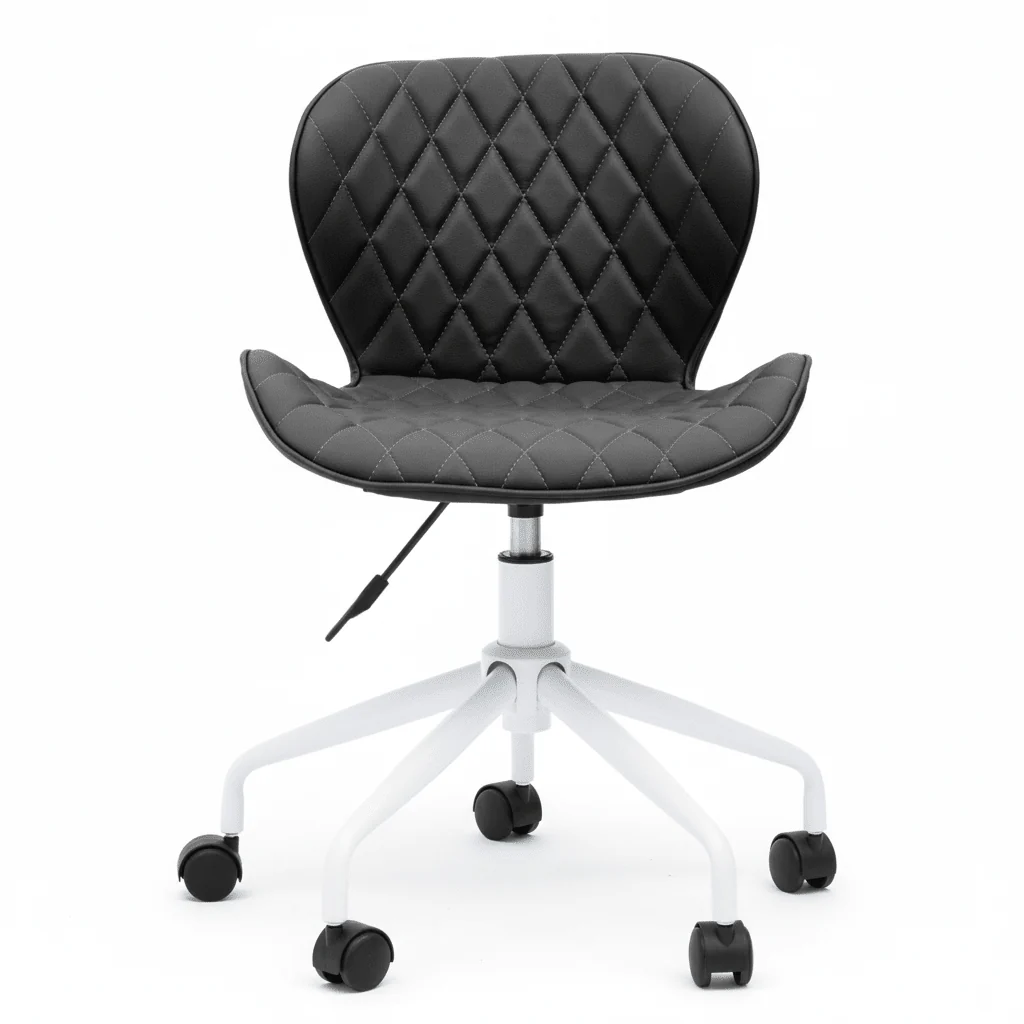 Brent Black And White Home Office Chair