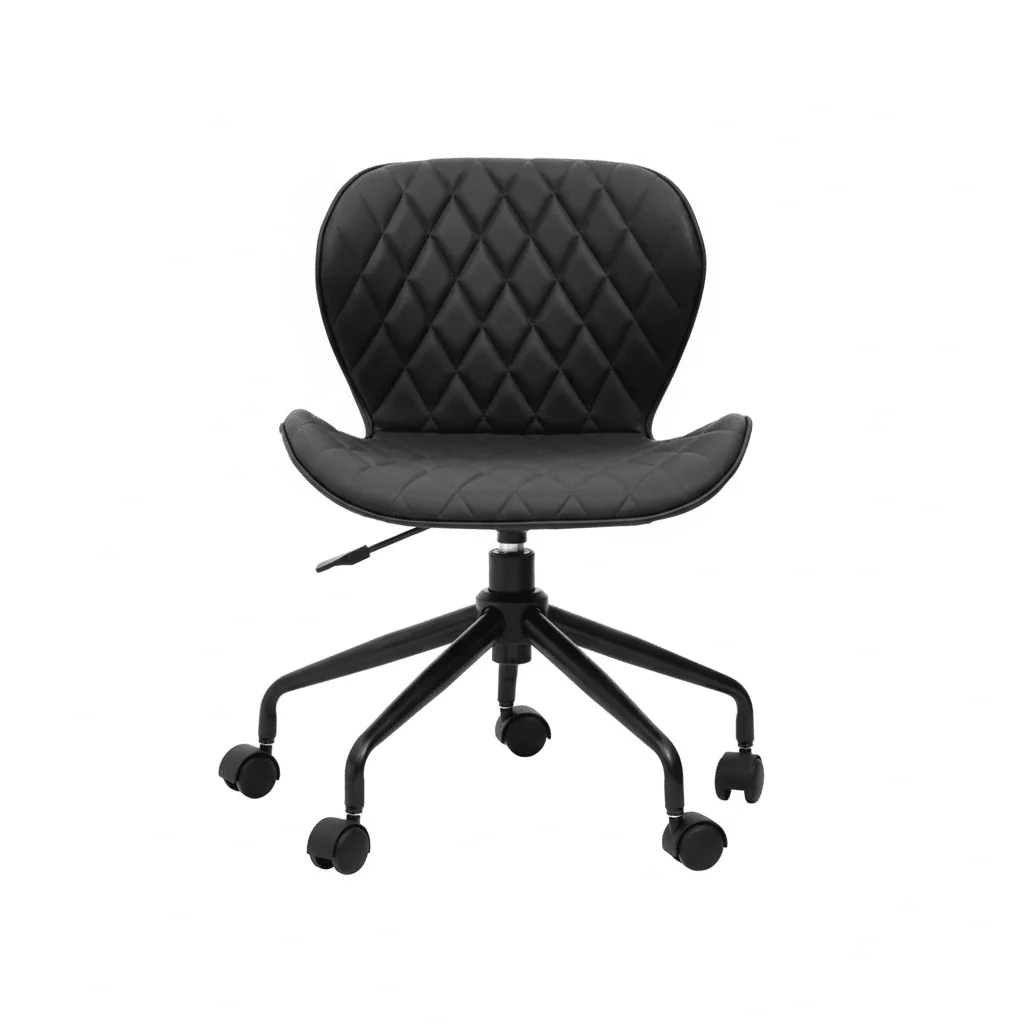 Brent Black Armless Home Office Chair
