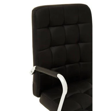 Brent Black Tufted Home office Chair - Image 12