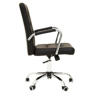 Brent Black Tufted Home office Chair - Image 7