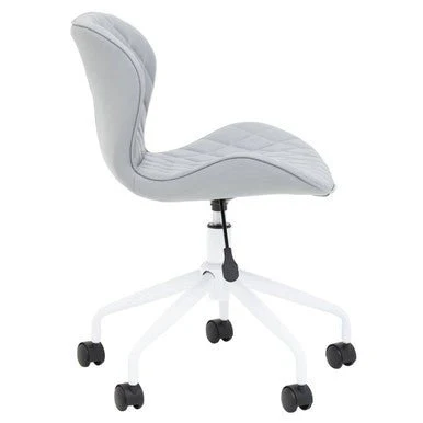 Brent Grey And White Home Office Chair - Image 7