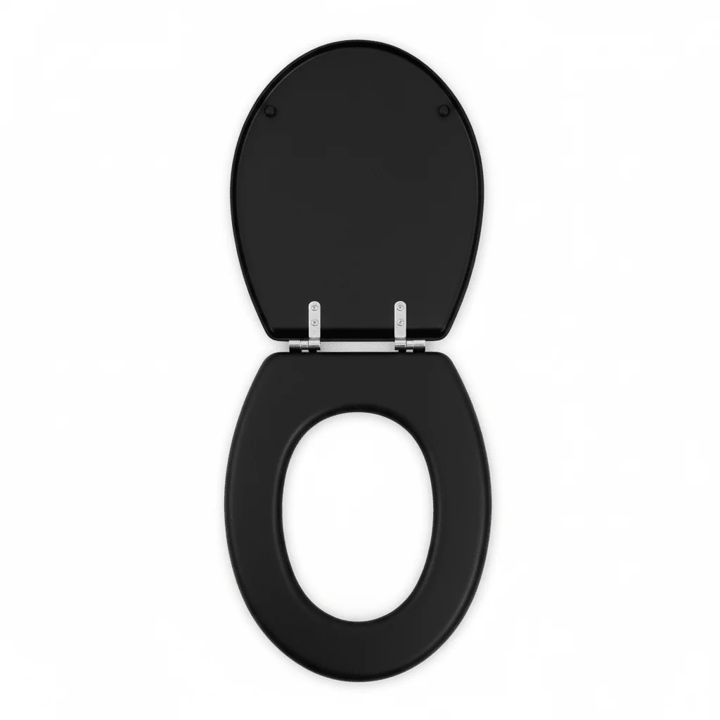 Brooks Black Panel Effect Toilet Seat