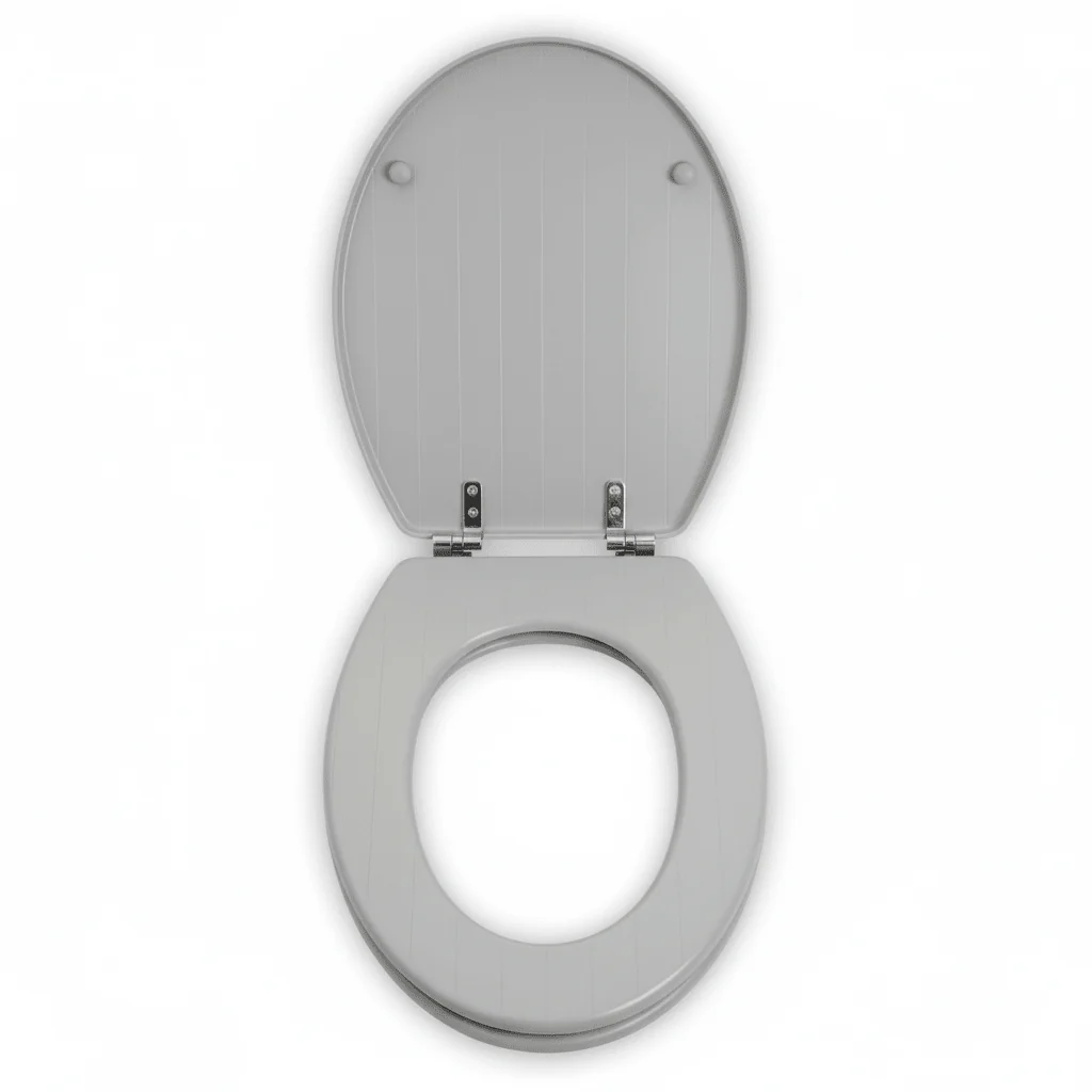 Brooks Grey Panel Effect Toilet Seat